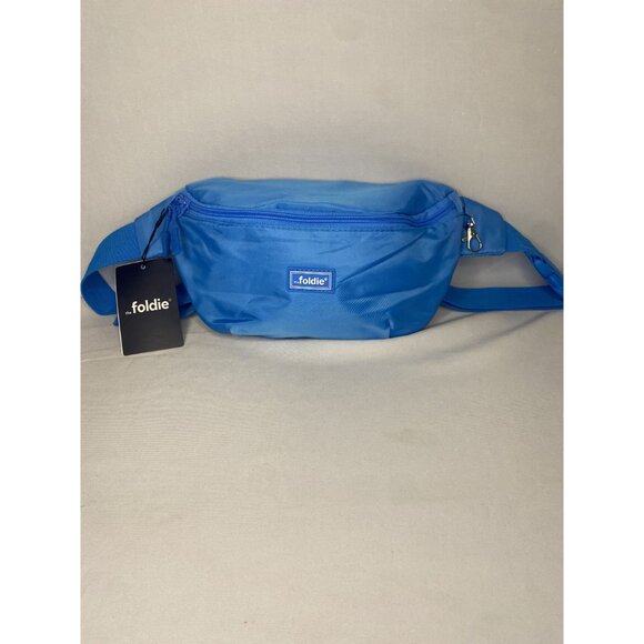Foldie RFID Safe Blue Fanny Pack With Lockable Zipper & Cut-Resistant Strap For - Picture 3 of 4